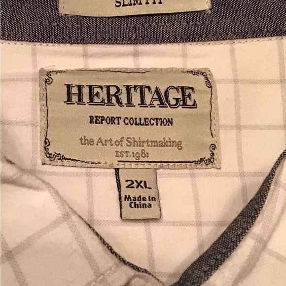 NWOT Beautiful Heritage Long Sleeve Casual Button Down Shirt in XXL - Picture 3 of 5